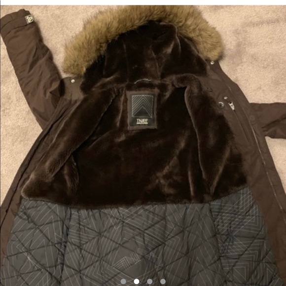 Chocolate brown Artizia goose down parka - Picture 2 of 4